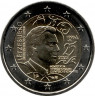 Монета. Люксембург. 2 евро 2023 год. 25 лет принятия великого князя Анри в состав Международного олимпийского комитета.