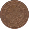 Монета. Германия. 2 цента 2009 год. (F). ав.