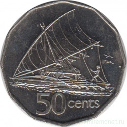 Монета. Фиджи. 50 центов 2006 год.