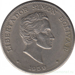 Монета. Колумбия. 50 сентаво 1959 год. (Монетное отношение).