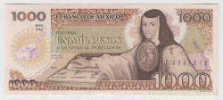 Банкнота. Мексика. 1000 песо 1985 год. Тип 85(23) YM.