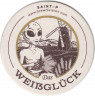 Подставка. Пиво "Das Weissgluck" ("Brew Division"), Россия. ав.