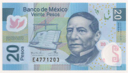 Банкнота. Мексика. 20 песо 2016 год.