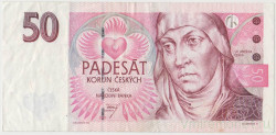 Банкнота. Чехия. 50 крон 1997 год. Тип 17а.