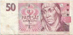 Банкнота. Чехия. 50 крон 1997 год. Тип 17а.