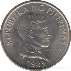 Монета. Филиппины. 1 песо 1983 год.