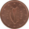 Монета. Ирландия. 2 цента 2009 год. ав.