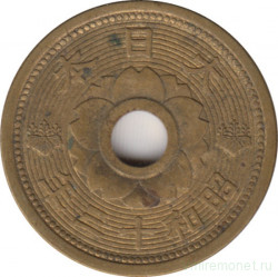 Монета. Япония. 10 сенов 1938 год (13-й год эры Сёва).