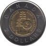 Монета. Канада. 2 доллара 2012 год. Тайга - половина территории Канады. рев.
