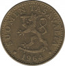 Аверс. Монета. Финляндия. 20 пенни 1964 год.