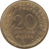 Монета. Франция. 20 сантимов 1962 год. ав.
