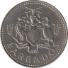Монета. Барбадос. 10 центов 1979 год. ав.