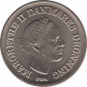 Монета. Дания. 10 крон 1986 год. 18 лет со дня рождения принца Фредерика. рев.