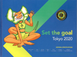 Монета. Австралия. 2 доллара 2020 год. XVI летние Паралимпийские игры, Токио 2020 - Долг. В буклете.