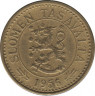 Аверс. Монета. Финляндия. 10 марок 1956 год.