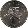 Реверс.Монета. Литва. 1 лит 2009 год.