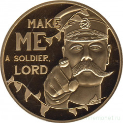 Монета. Великобритания. Джерси. 50 пенсов 2014 год. "Make me a soldier lord". Офицер.