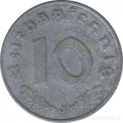 Монета. Германия. Третий Рейх. 10 рейхспфеннигов 1940 год. Монетный двор - Гамбург (J).