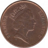 Монета. Бермудские острова. 1 цент 1994 год. рев.