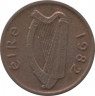 Монета. Ирландия. 1/2 пенни 1982 год. ав.