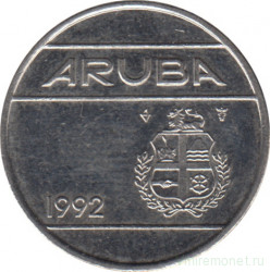 Монета. Аруба. 25 центов 1992 год.