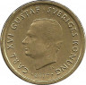Аверс. Монета. Швеция. 10 крон 2007 год.