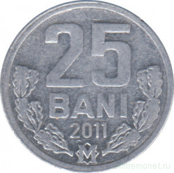 Монета. Молдова. 25 баней 2011 год.