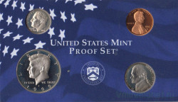 Монета. США. Годовой набор 1999 год. Монетный двор S.
