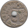 Монета. Испания. 50 сентимо 1953(1949) год. ав.
