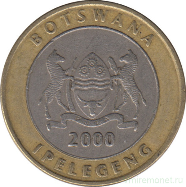 Монета. Ботсвана. 5 пул 2000 год.