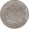 Монета. Уругвай. 10 сентесимо 1877 год. рев.