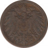 Монета. Германия (Германская империя 1871-1922). 1 пфенниг 1900 год. (J). рев.