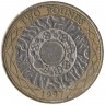 Монета. Великобритания. 2 фунта 1997 год.