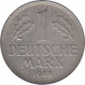 Монета. ФРГ. 1 марка 1958 год. Монетный двор - Штутгарт (F). ав.