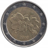 Монета. Финляндия. 2 евро 2008 год.