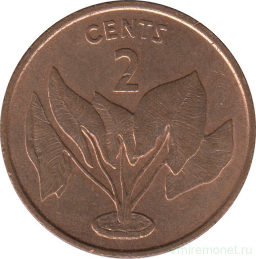 Монета. Кирибати. 2 цента 1979 год.