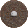 Монета. Французский Индокитай. 1/2 сантима 1937 год. ав.