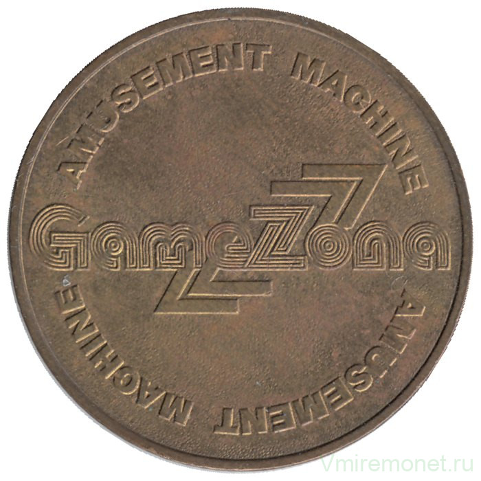 Жетон игровой. Россия. Для автоматов "Game zona". Россия. 1990 год. Тип 1.