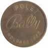 Жетон игровой. Дания. Для игровых автоматов. "Bally polet Indløses Ikke".