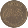 Жетон игровой. Дания. Для игровых автоматов. "Bally polet Indløses Ikke".