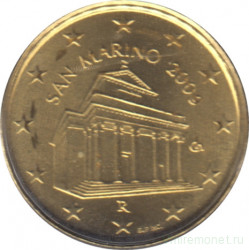 Монета. Сан-Марино. 10 центов 2009 год.