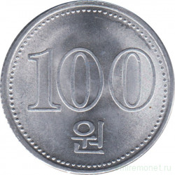 Монета. Северная Корея. 100 вон 2005 год.