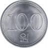 Монета. КНДР. 100 вон 2005 год. ав.