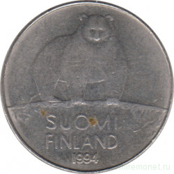 Монета. Финляндия. 50 пенни 1994 год.