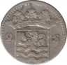 Монета. Голландская республика. Зеландия. 2 стювера 1731 год. рев.