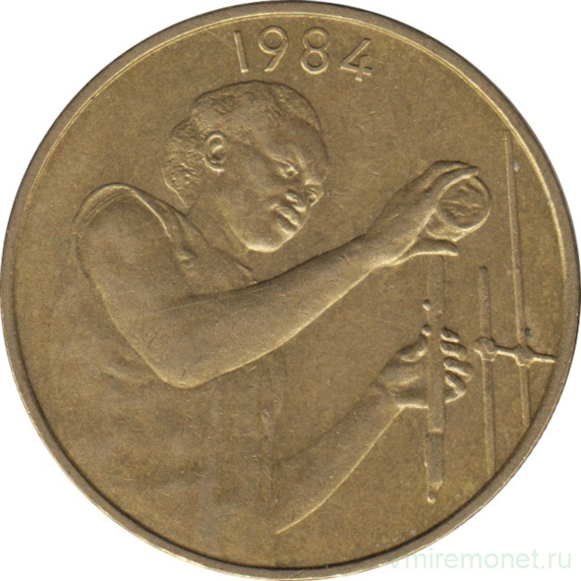 Монета. Западноафриканский экономический и валютный союз (ВСЕАО). 25 франков 1984 год.