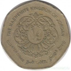 Монета. Иордания. 1/4 динара 2009 год.
