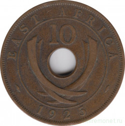 Монета. Британская Восточная Африка. 10 центов 1925 год.