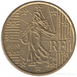 Монета. Франция. 10 центов 2003 год.
