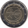 Монета. Финляндия. 2 евро 2009 год. 10 лет экономическому и валютному союзу. ав.